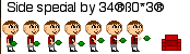 A spritesheet I made circa 2008. Intended for a fanmade Nintendo DS "Smash" game.